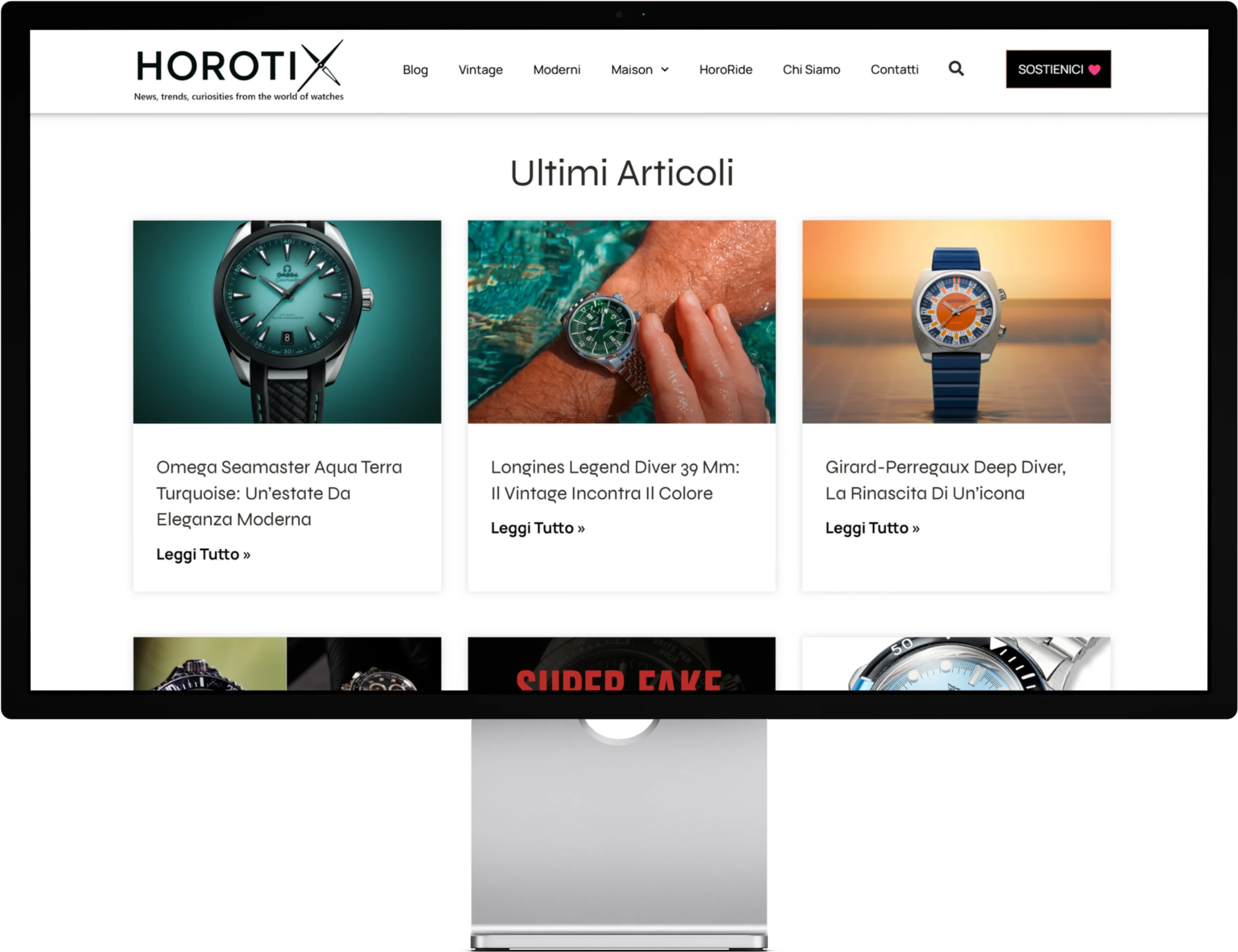 Creazione blog sugli orologi