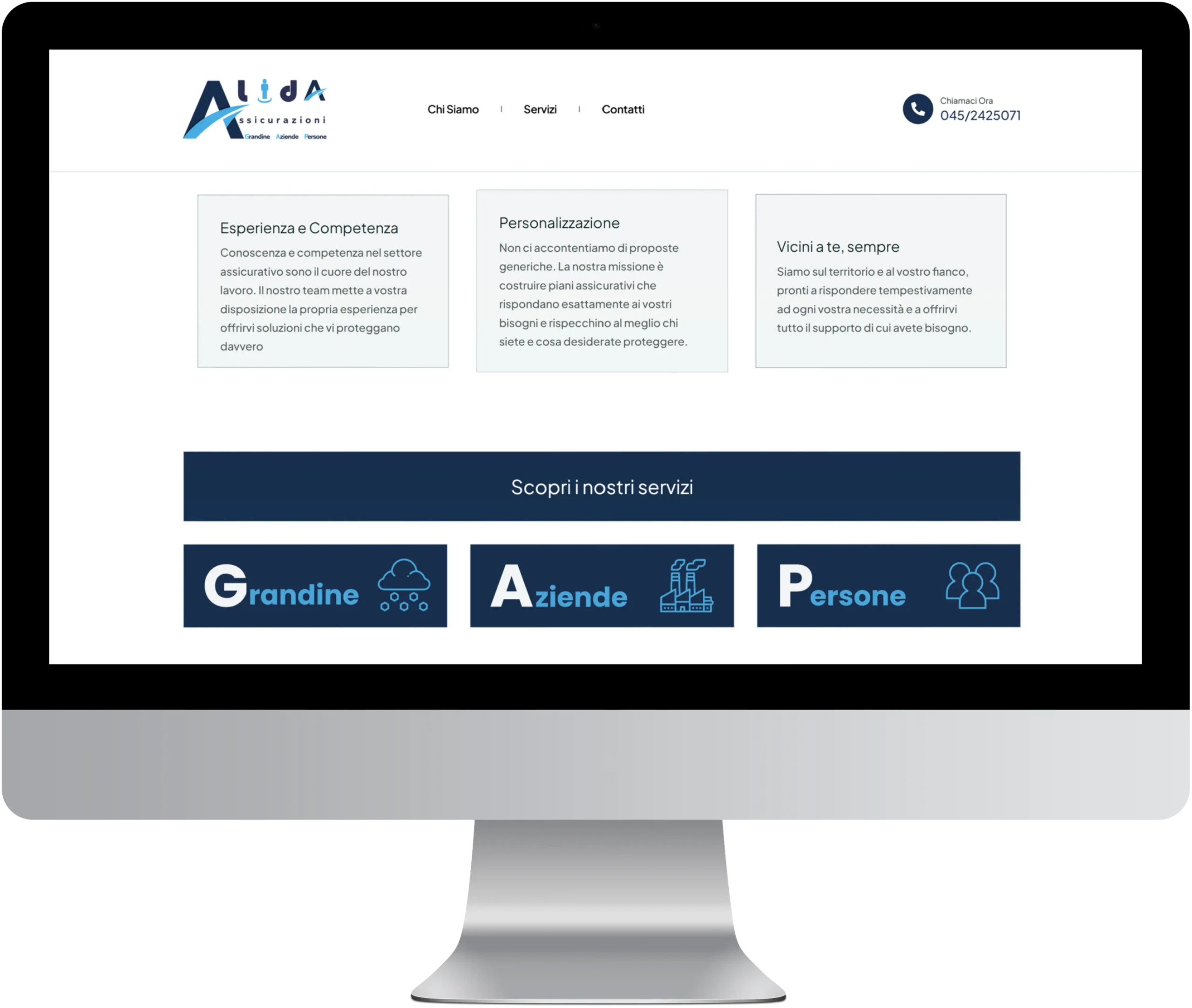 Creazione sito web aziendale per assicurazione