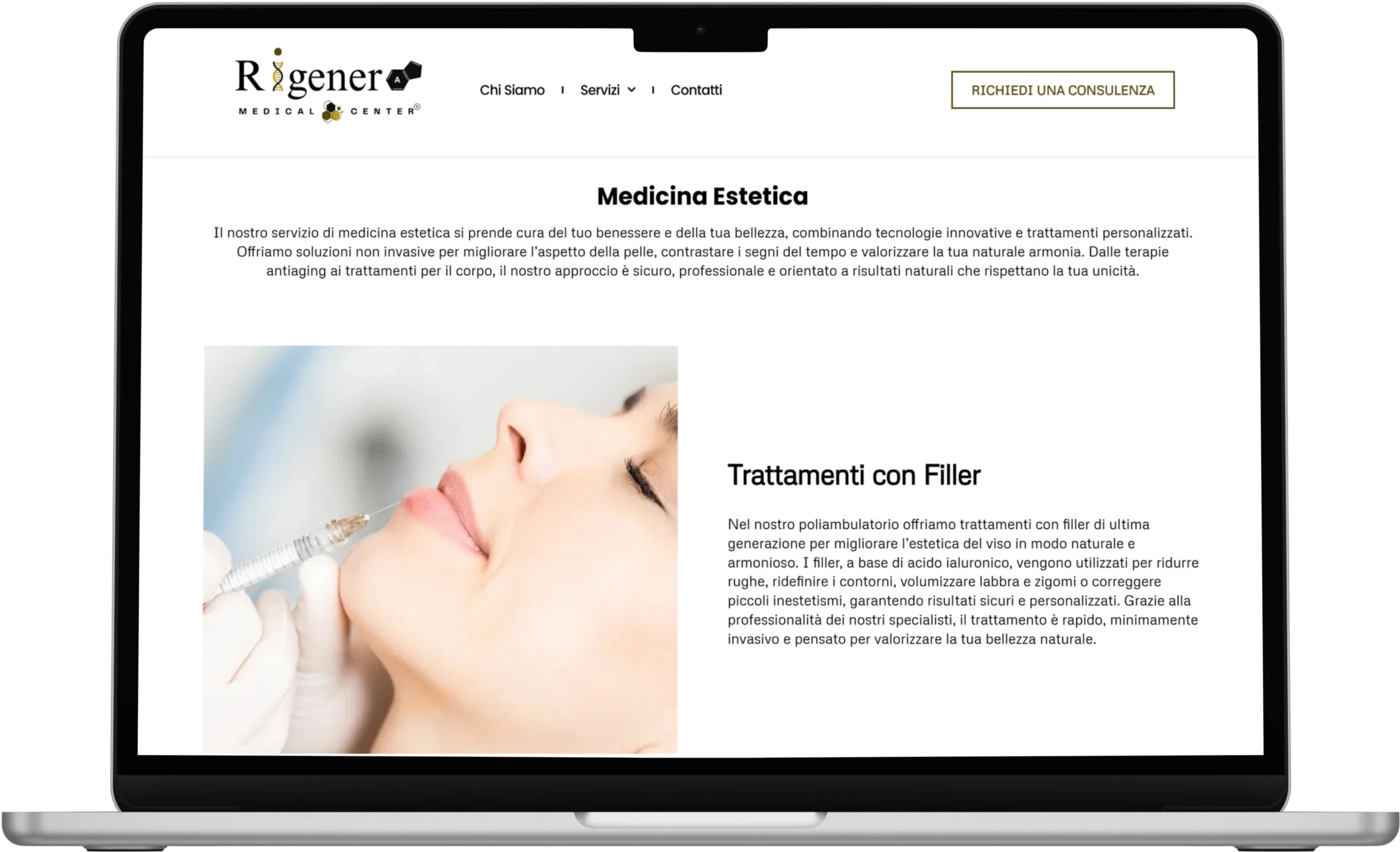 Creazione sito web aziendale settore medico