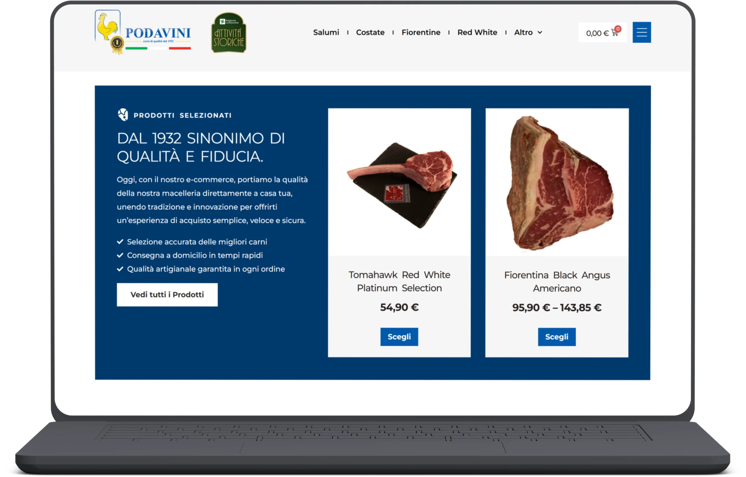 Creazione e-commerce per macelleria