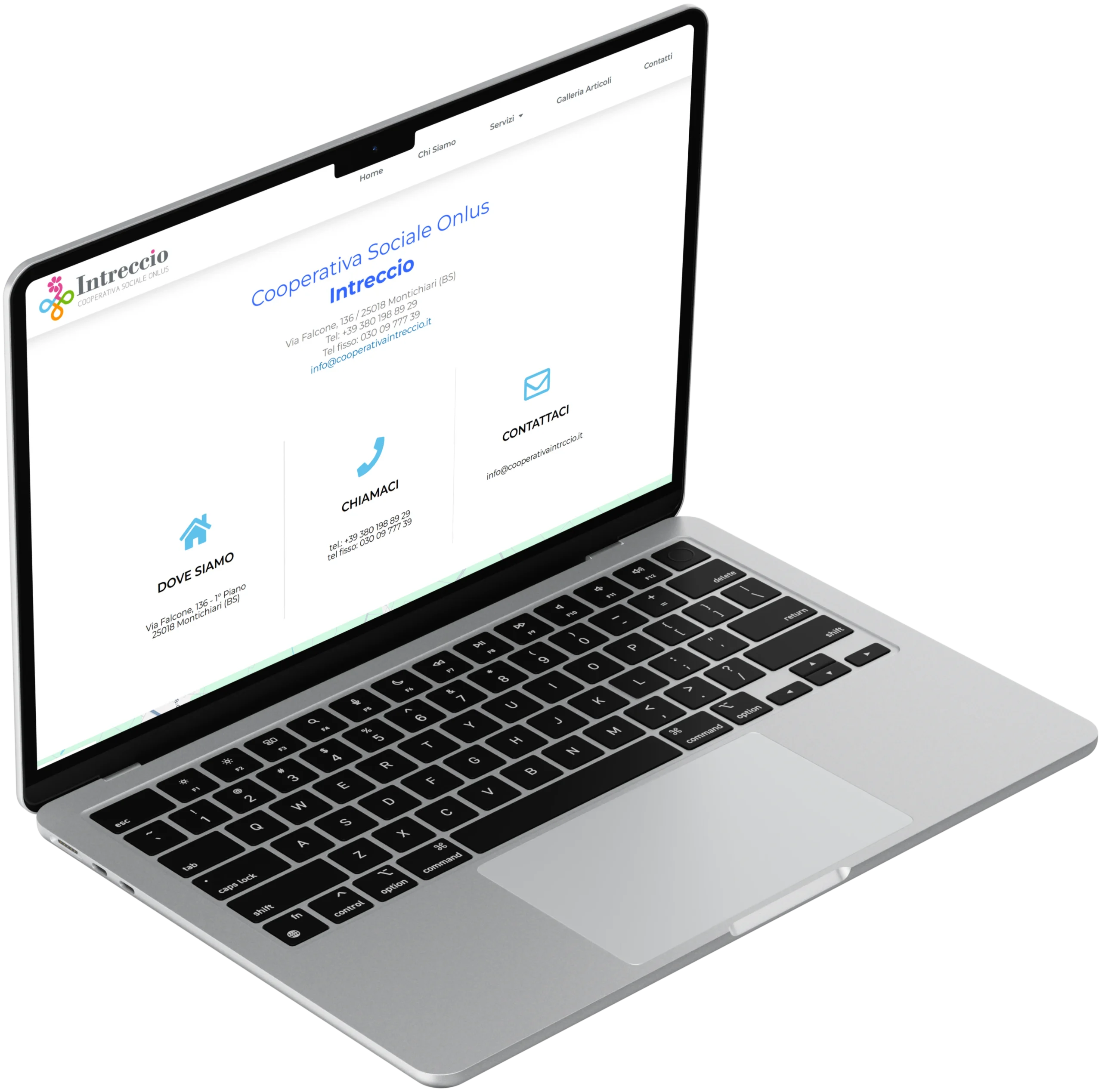 Sito web aziendale per cooperativa sociale Brescia