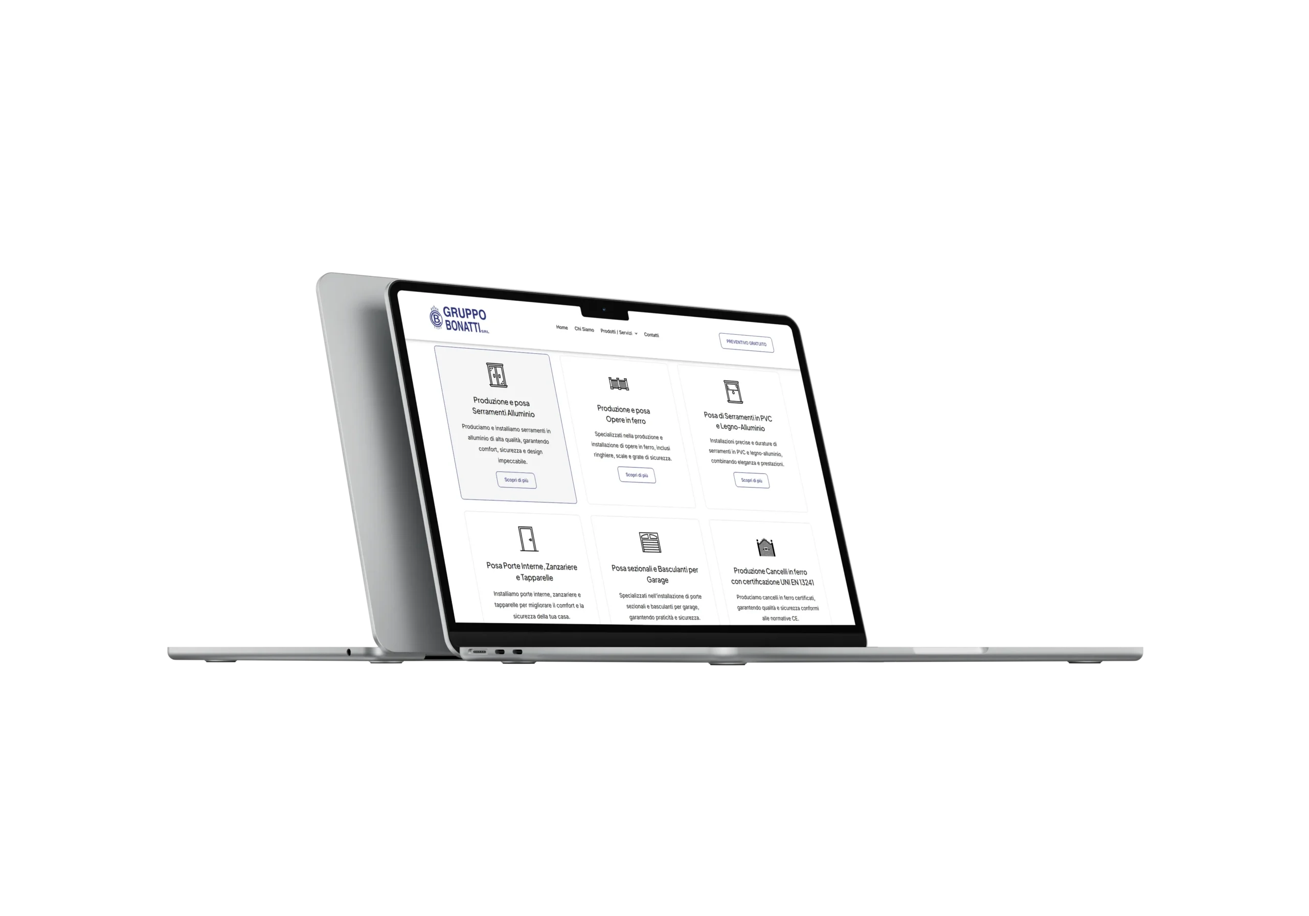 Sito web per azienda di serramenti Brescia